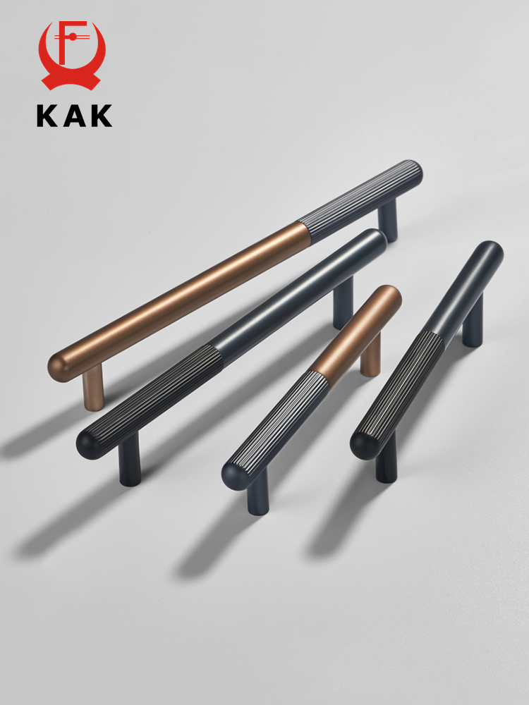 Vintage Furniture Hardware Pulls - KAK ลูกบิดตู้หรูหราน้ำหนักเบาและจับสไตล์ยุโรปอะลูมินัมอัลลอยประตูตู้ครัวดึงเฟอร์นิเจอร์มือจับฮาร์ดแวร์