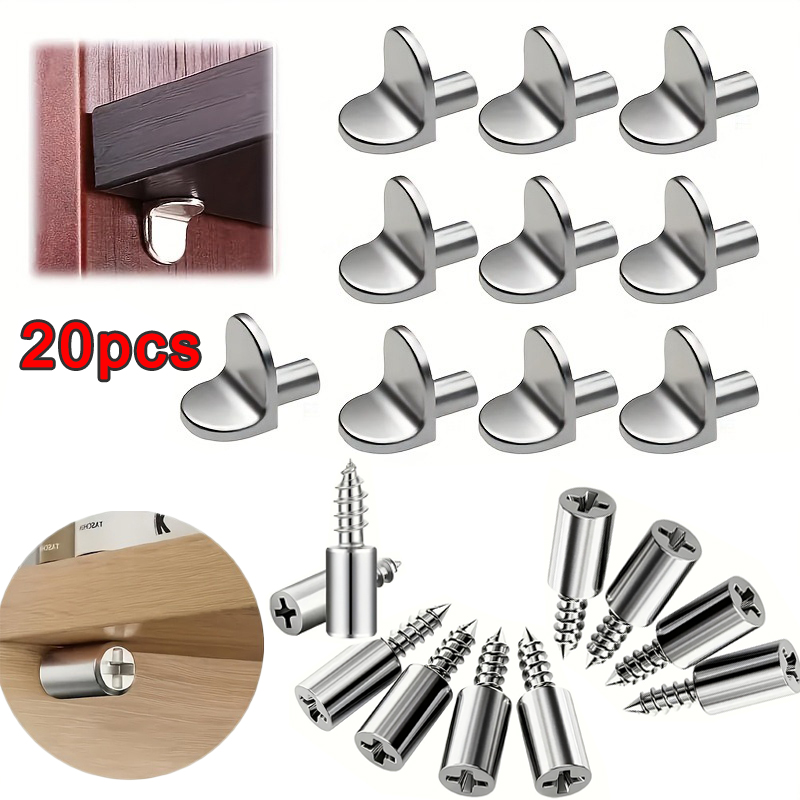 Furniture Screw Type - ขาตั้งชั้นวางของโลหะ, หมุดยึดชั้นวางแบบ T-Type 2 แบบ และขาตั้งชั้นวางแบบสกรูเกลียวปล่อย,