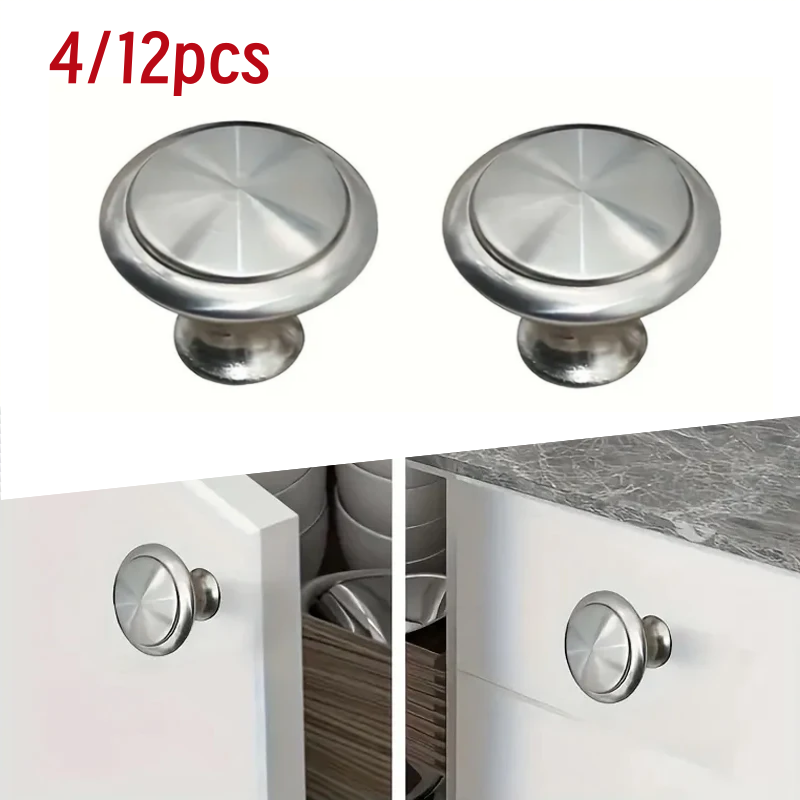 Used Furniture Hardware - มือจับลิ้นชัก 4/12 ชิ้น, มือจับประตูตู้ทรงกลมสำหรับใช้ในครัวเรือน, อุปกรณ์ฮาร์ดแวร์, ใช้สำหรับตู้ครัว,