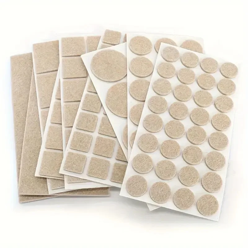 Furniture Hardware Feet - แผ่นรองเฟอร์นิเจอร์แบบมีกาวในตัว ป้องกันรอยขีดข่วน สำหรับขาเก้าอี้ ป้องกันพื้นไม้เนื้อแข็ง โต๊ะ โซฟา
