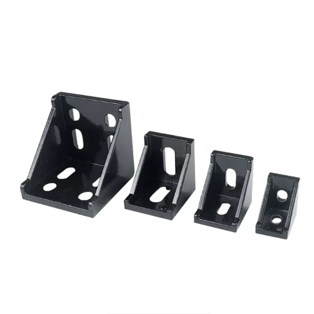 Corner Bracket Angle - ขายึดมุมสีดำ 5 ชิ้น สำหรับโครงอะลูมิเนียม 2020 3030