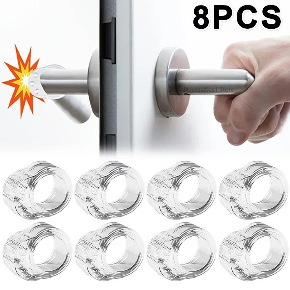 Furniture Hardware Factory - ไม่มีเจาะประตูบัฟเฟอร์เฟอร์นิเจอร์ Home Improvement อุปกรณ์โปร่งใสซิลิโคน Wall Handle