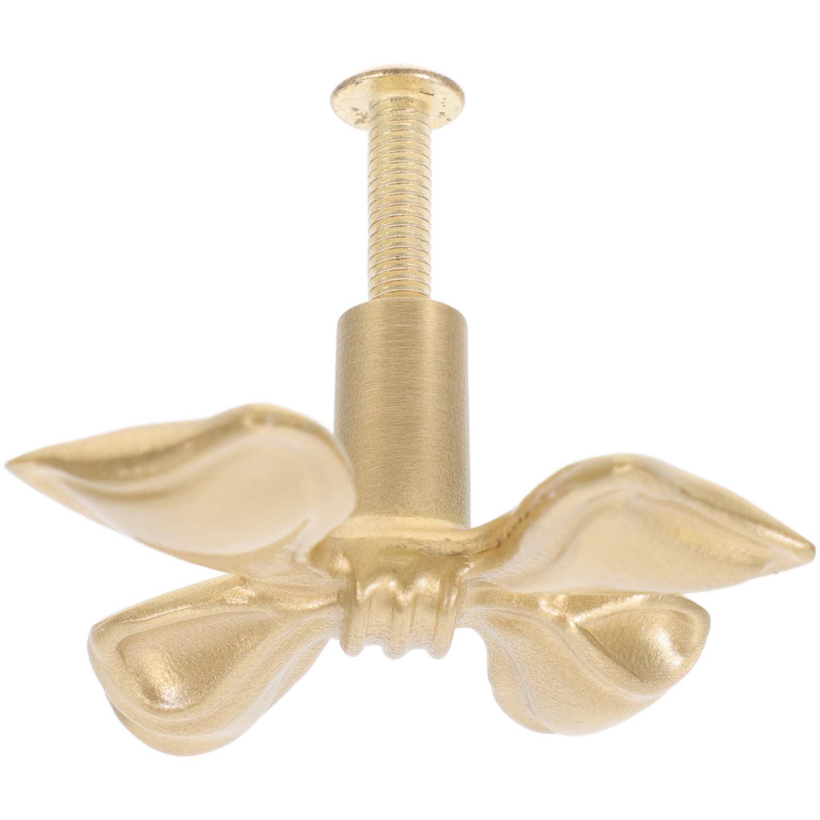 Unique Furniture Hardware Pulls - มือจับลิ้นชักทองเหลืองรูปโบว์ มือจับตกแต่งสำหรับตู้เสื้อผ้า ตู้ลิ้นชัก ลูกบิดรูปโบว์ ฮาร์ดแวร์ประตูสไตล์วินเทจ เฟอร์นิเจอร์ดีไซน์เฉพาะ