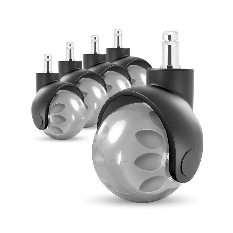 Furniture Screw Type - (5 แพ็ค) 2 นิ้วประเภทเฟอร์นิเจอร์สํานักงานเก้าอี้ล้อไนลอน PU ล้อ