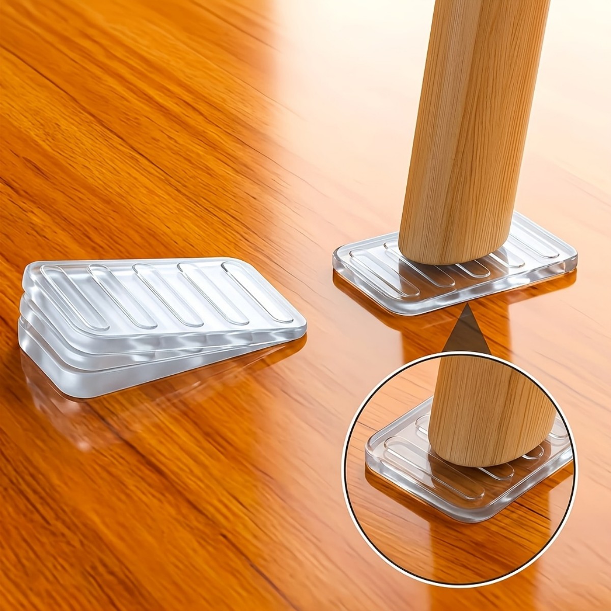 Furniture Hardware Feet - แผ่นรองขาโต๊ะปรับระดับได้ 8 ชิ้น เหมาะสำหรับพื้นไม่เรียบ - แผ่นรองปรับระดับเฟอร์นิเจอร์กันลื่นพร้อมขาที่มั่นคง