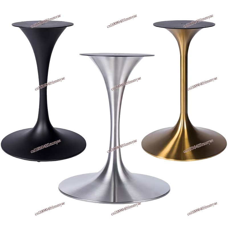 Furniture And Hardware Shop - ขาโต๊ะทรงดอกทิวลิป สแตนเลส 304 สีธรรมชาติ ไม่ผ่านการเคลือบ สำหรับร้านชานม