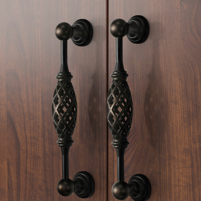 Vintage Furniture Hardware Pulls - 1 PC VINTAGE Antique Bronze ตู้จับ