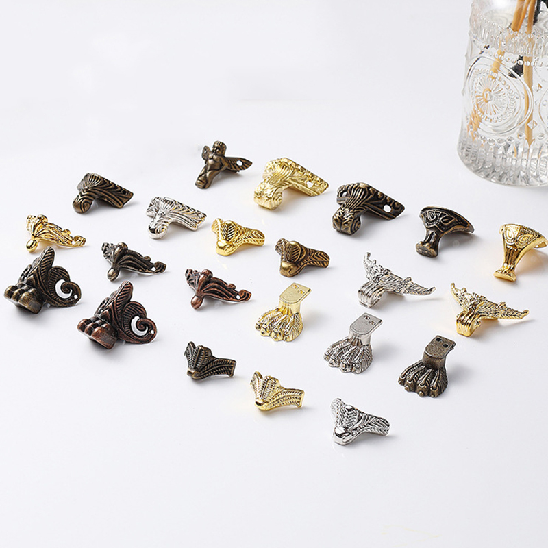 ฐานขากล่องโบราณ4ชิ้นกล่องเก็บเ - Corner Bracket Angle บทวิจารณ์และราคา