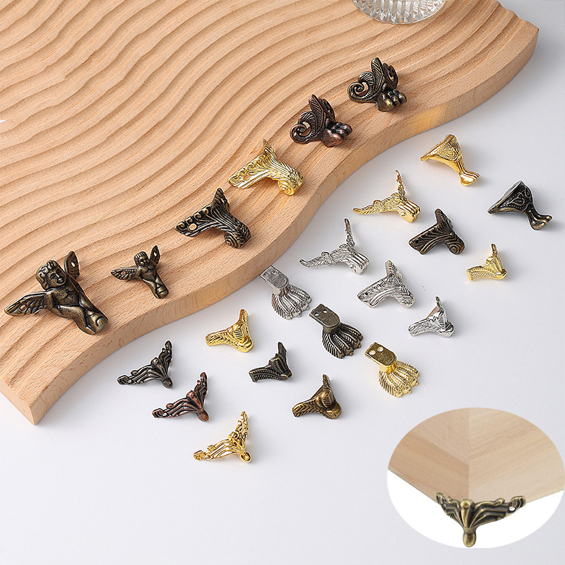 ฐานขากล่องโบราณ4ชิ้นกล่องเก็บเ - Corner Bracket Angle บทวิจารณ์และราคา