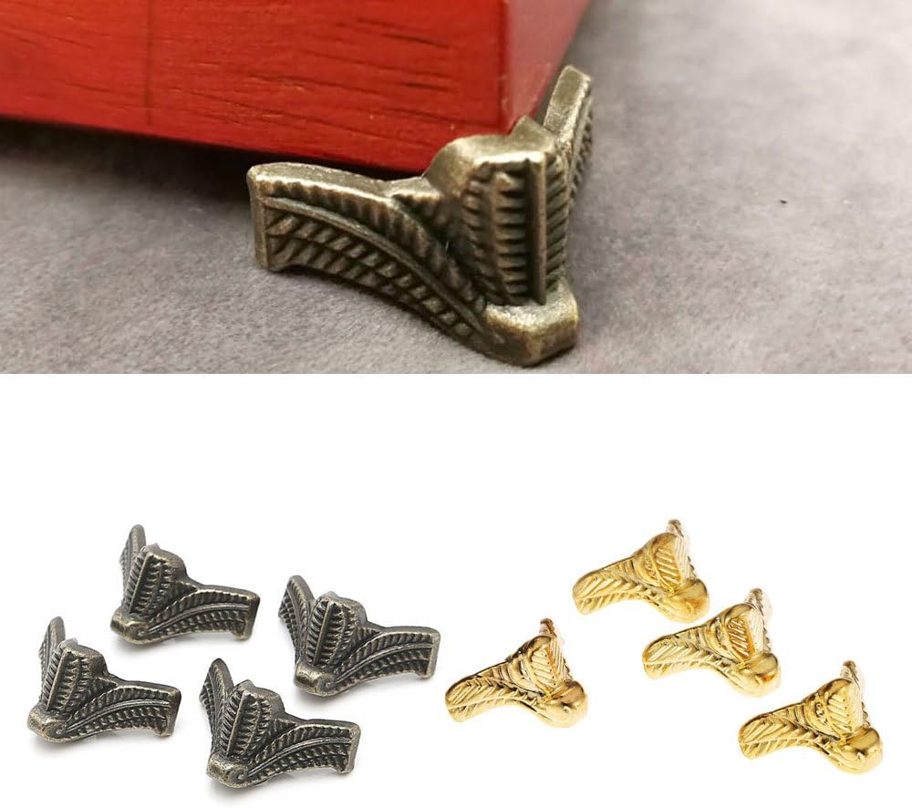 ฐานขากล่องโบราณ4ชิ้นกล่องเก็บเ - Corner Bracket Angle บทวิจารณ์และราคา