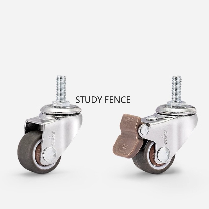 4pcs เงียบยางล้อหมุนยางล้อเลื่ - Used Furniture Hardware บทวิจารณ์และราคา