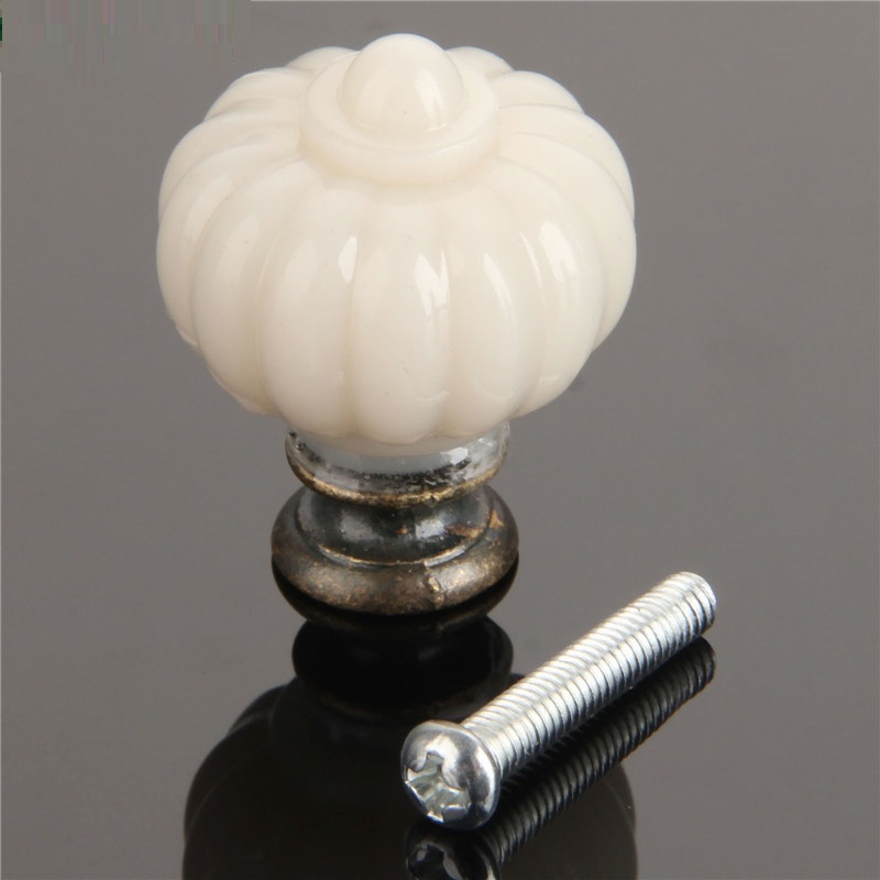 1Pc อะคริลิคงาช้างสีขาวฟักทองม - Furniture Hardware Feet บทวิจารณ์และราคา
