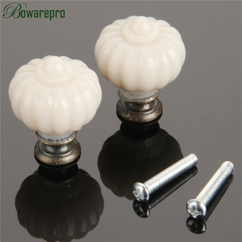 1Pc อะคริลิคงาช้างสีขาวฟักทองม - Furniture Hardware Feet บทวิจารณ์และราคา