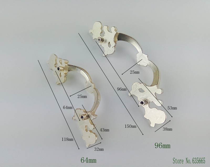 โบราณเงินคลาสสิกเฟอร์นิเจอร์ฮา - Vintage Furniture Hardware Pulls บทวิจารณ์และราคา