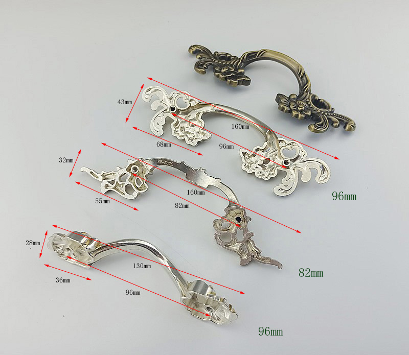 โบราณเงินคลาสสิกเฟอร์นิเจอร์ฮา - Vintage Furniture Hardware Pulls บทวิจารณ์และราคา