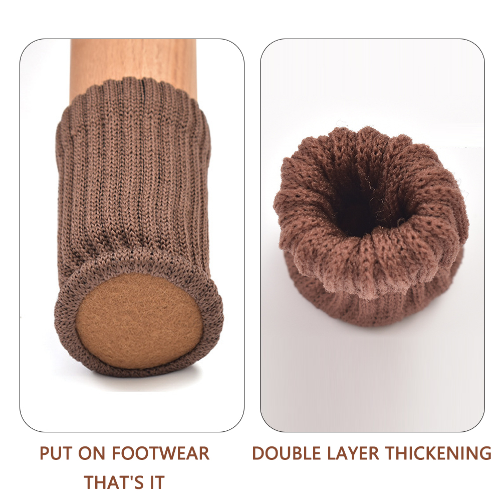 ถุงเท้าคลุมขาเก้าอี้ 16/24 ชิ้ - Furniture Hardware Feet บทวิจารณ์และราคา