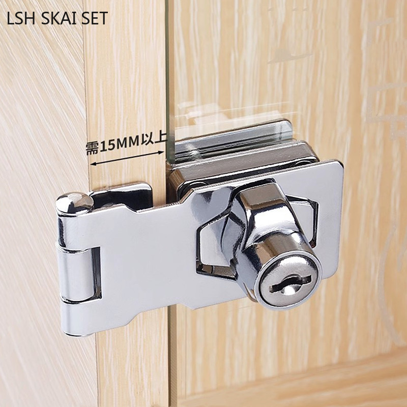 ชุดล็อกประตูกระจกแบบไม่เจาะล็อ - Furniture Hardware Store บทวิจารณ์และราคา