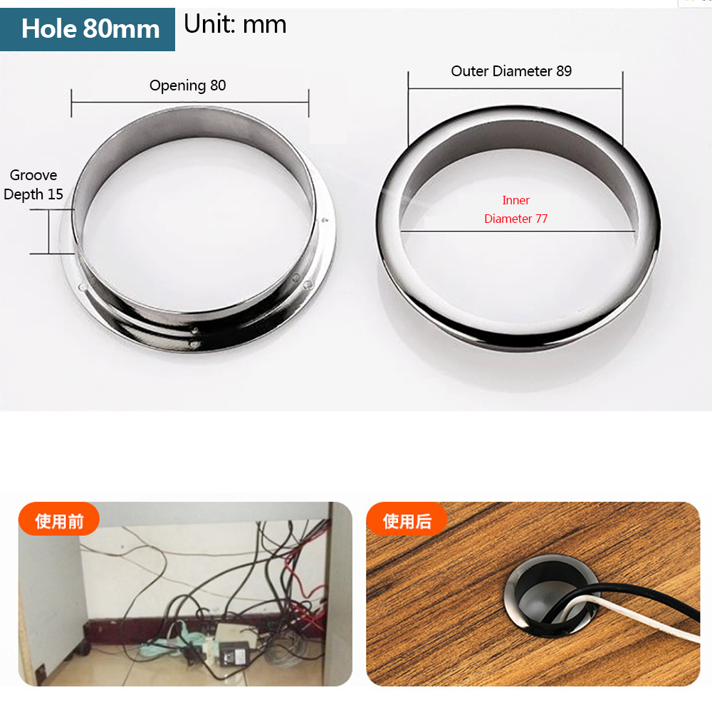 ฝาครอบสายไฟอุปกรณ์เสริมโต๊ะคอม - Furniture Hardware Outlet บทวิจารณ์และราคา