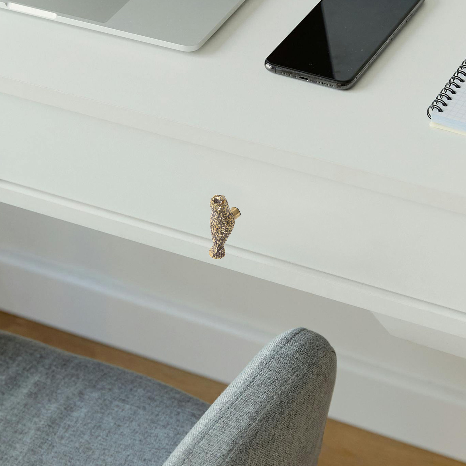 มือจับลิ้นชักทองเหลืองรูปนกฮูก - Unique Furniture Hardware Pulls บทวิจารณ์และราคา