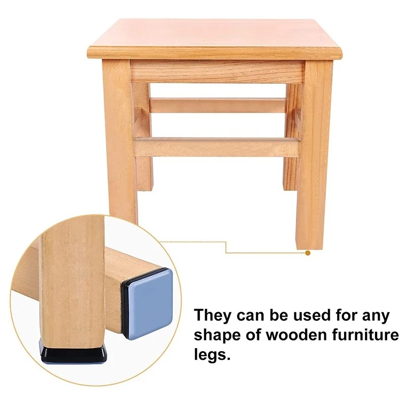 แผ่นรองขาเก้าอี้/โต๊ะ 20 ชิ้น  - Furniture Hardware Feet บทวิจารณ์และราคา