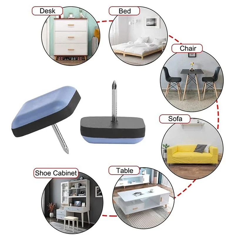 แผ่นรองขาเก้าอี้/โต๊ะ 20 ชิ้น  - Furniture Hardware Feet บทวิจารณ์และราคา