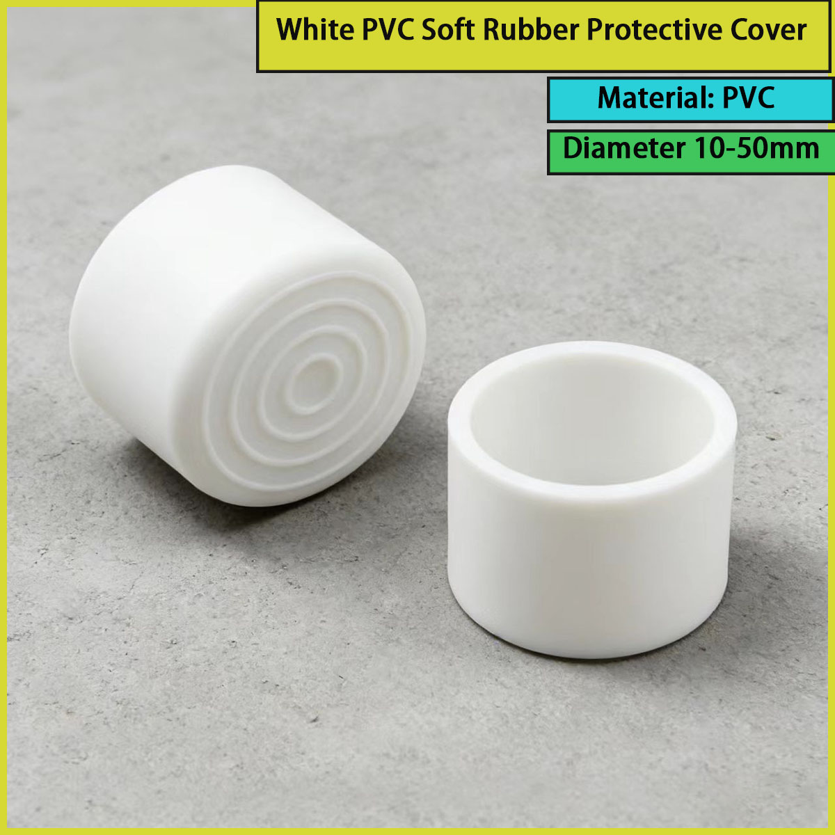 ฝาครอบป้องกันยางนุ่ม PVC สีขาว - Used Furniture Hardware บทวิจารณ์และราคา