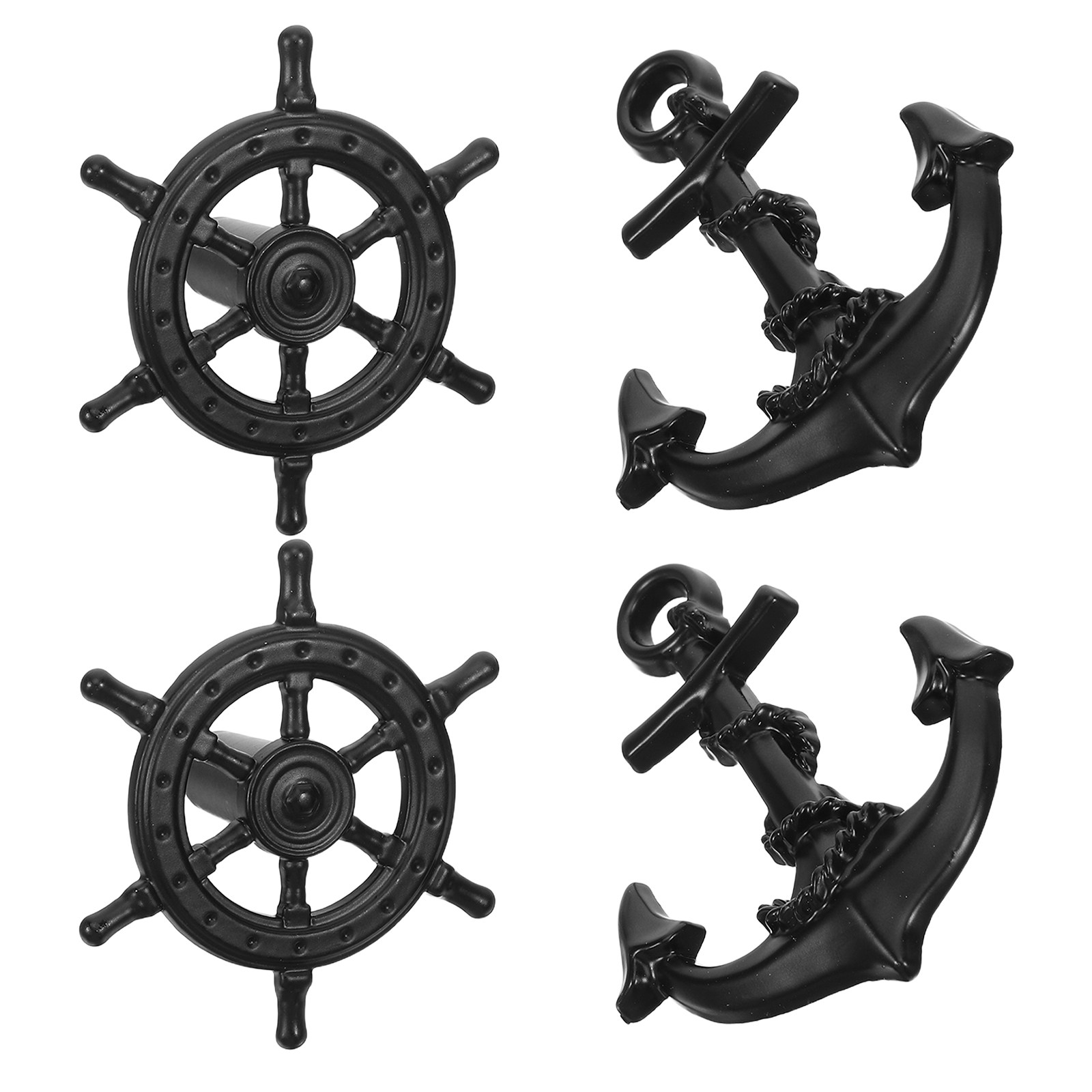 มือจับลิ้นชักวินเทจสีดำ 4 ชิ้น - Vintage Furniture Hardware Pulls บทวิจารณ์และราคา