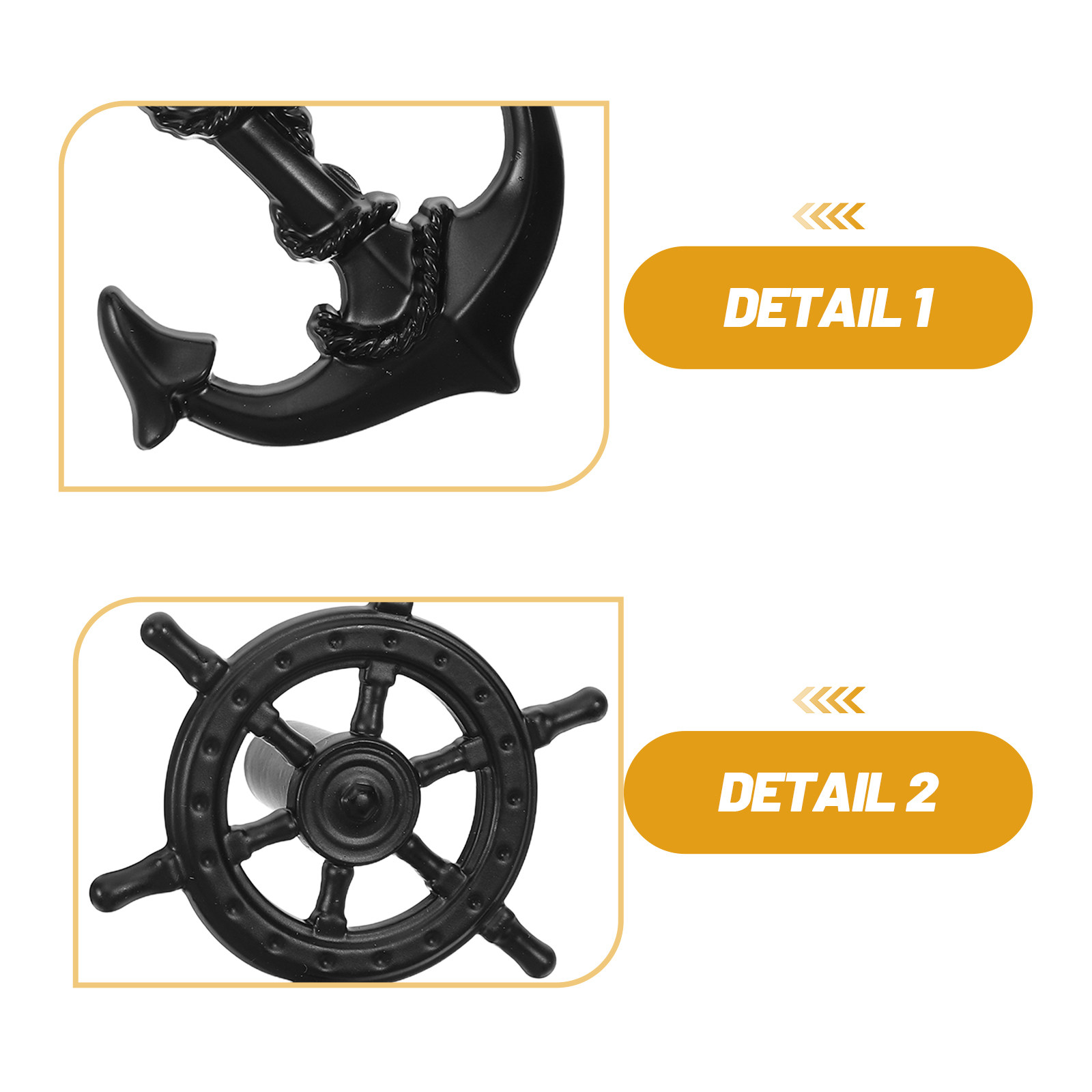 มือจับลิ้นชักวินเทจสีดำ 4 ชิ้น - Vintage Furniture Hardware Pulls บทวิจารณ์และราคา