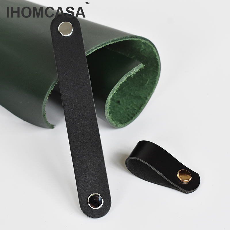 IHOMCASA หนังสีดํา Knobs ตู้ตู - Restoration Hardware Furniture Used บทวิจารณ์และราคา