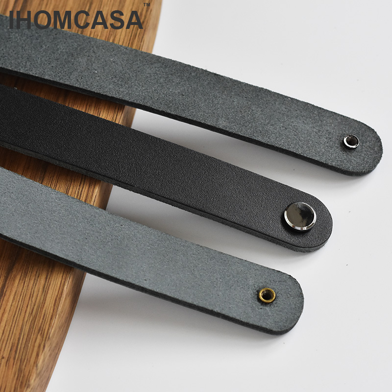 IHOMCASA หนังสีดํา Knobs ตู้ตู - Restoration Hardware Furniture Used บทวิจารณ์และราคา