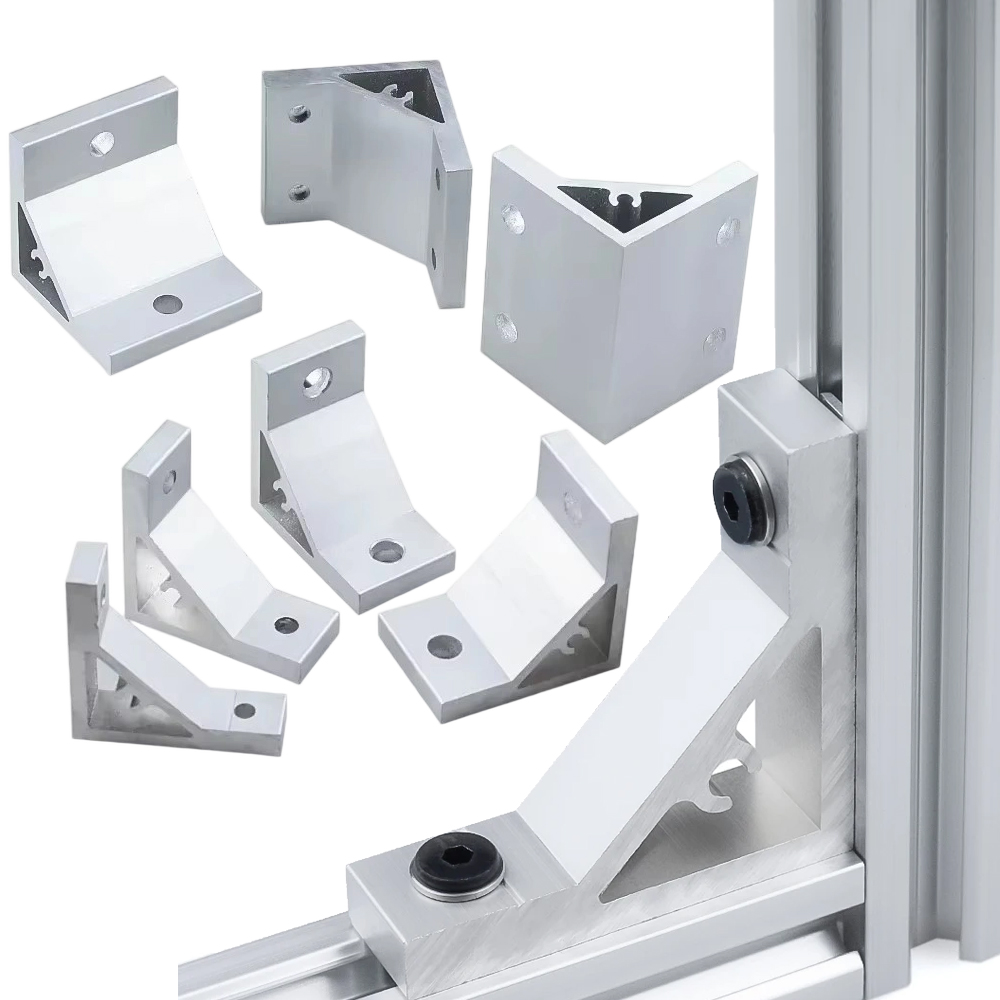 4 ชิ้น 90 องศามุมมุม 2020 3030 - Corner Bracket Angle บทวิจารณ์และราคา