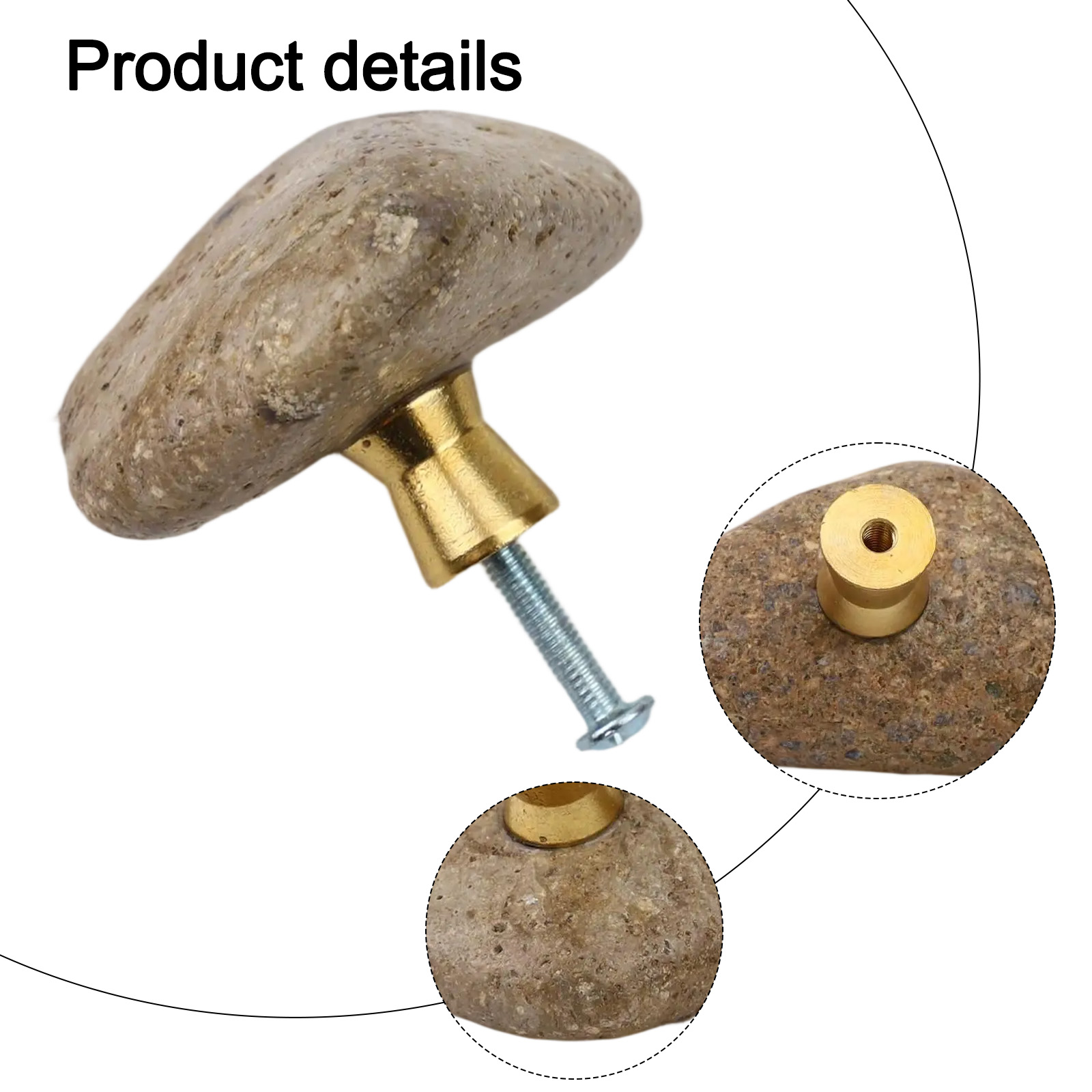 2 ชิ้นที่ไม่ซ้ำกันสร้างสรรค์หิ - Unique Furniture Hardware Pulls บทวิจารณ์และราคา