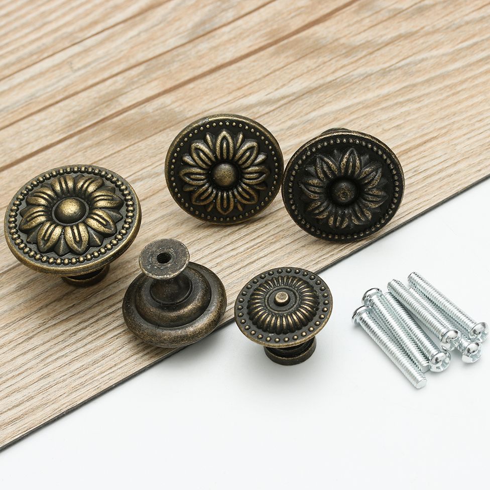 2 Pcs โบราณดึงจับรอบตู้ดึง Ret - Vintage Furniture Hardware Pulls บทวิจารณ์และราคา