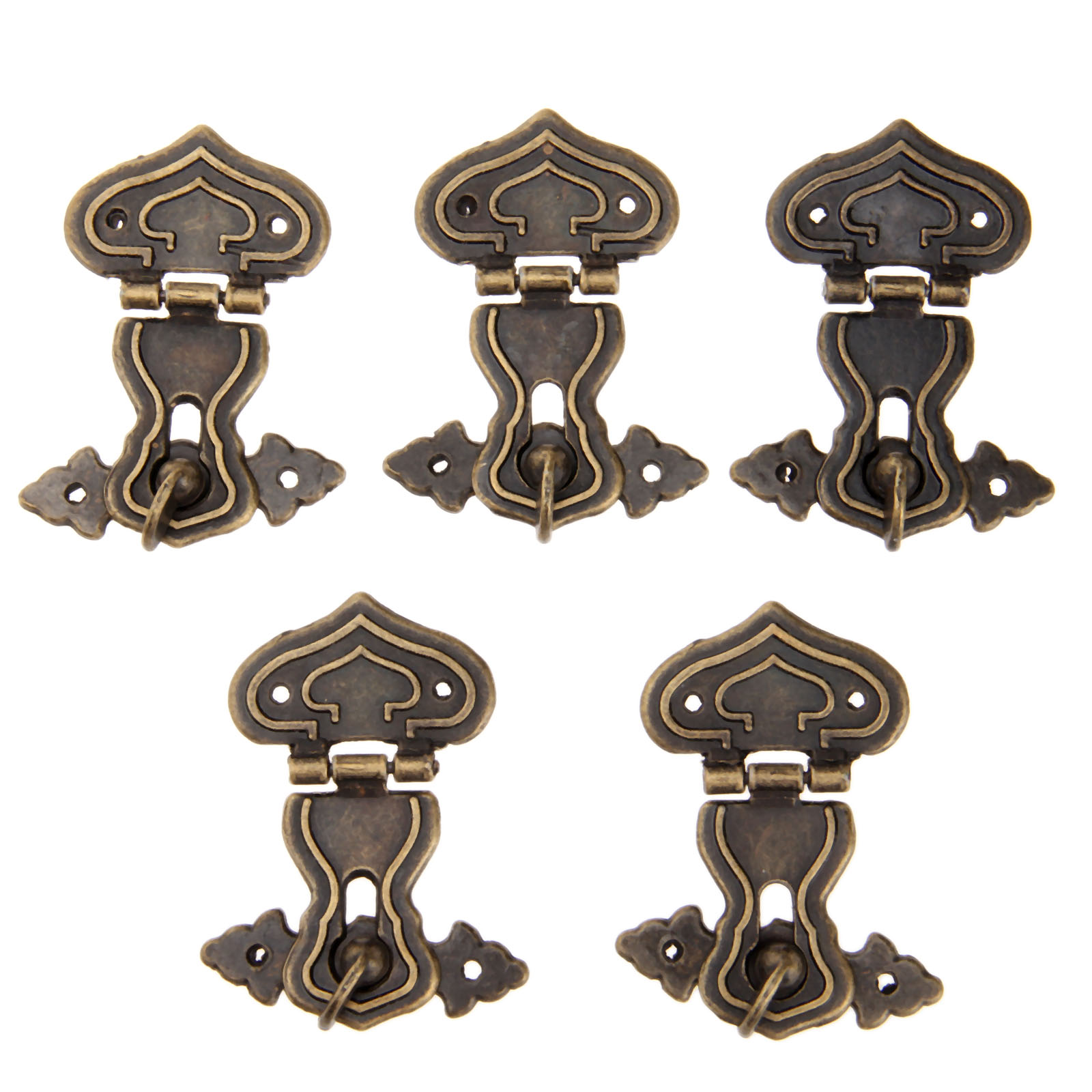 5Pcs 63X47มม.โบราณล็อคโลหะตกแต - Furniture Hardware Antique บทวิจารณ์และราคา