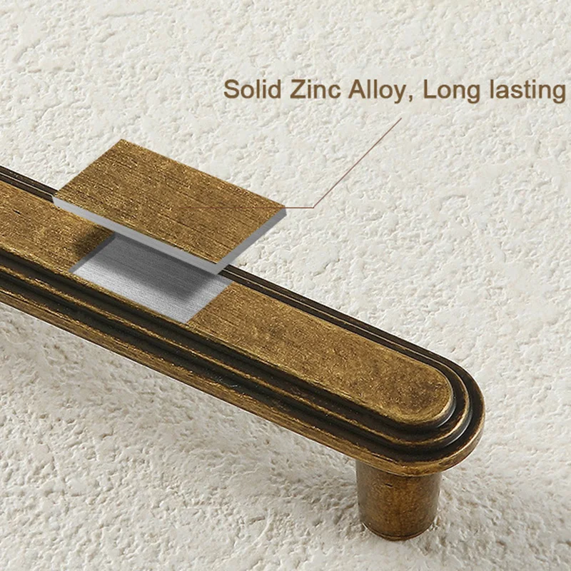 Retro จับทองเหลืองโบราณดึงตู้ห - Vintage Furniture Hardware Pulls บทวิจารณ์และราคา