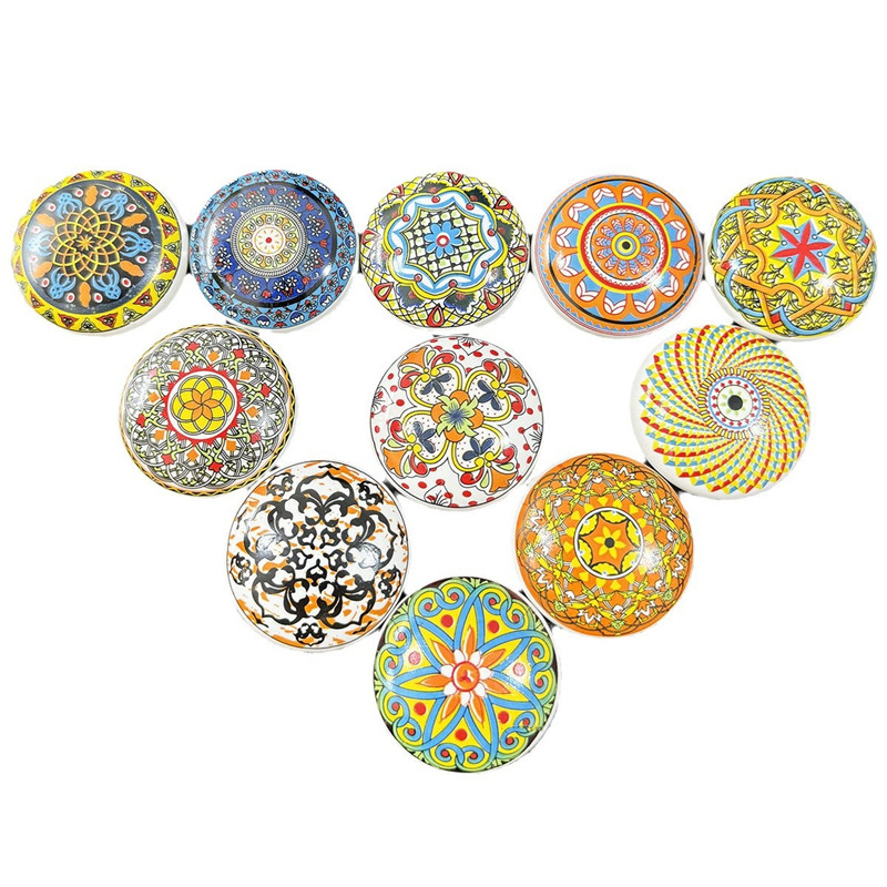 มือจับตู้เซรามิกสไตล์โบฮีเมียน - Vintage Furniture Hardware Pulls บทวิจารณ์และราคา