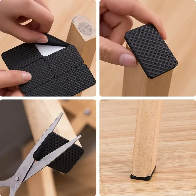 แผ่นยางรองขาเก้าอี้ ป้องกันการ - Furniture Hardware Feet บทวิจารณ์และราคา