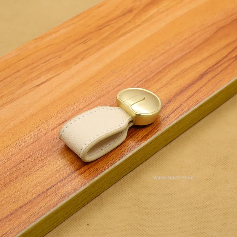 1 ชิ้นหนังกระเป๋าจับลิ้นชักลูก - Restoration Hardware Furniture Used บทวิจารณ์และราคา