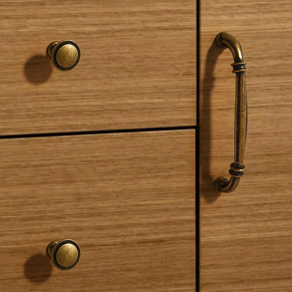 มือจับลิ้นชัก โลหะผสมสังกะสี ท - Vintage Furniture Hardware Pulls บทวิจารณ์และราคา