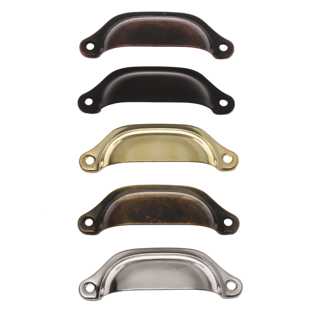 2PCS ทองเหลืองโบราณเชลล์จับ Re - Vintage Furniture Hardware Pulls บทวิจารณ์และราคา