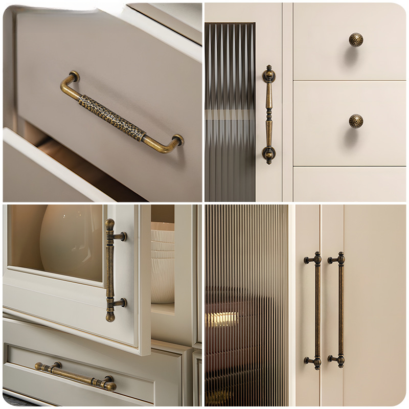มือจับตู้ทองแดงวินเทจโบราณ ลูก - Unique Furniture Hardware Pulls บทวิจารณ์และราคา