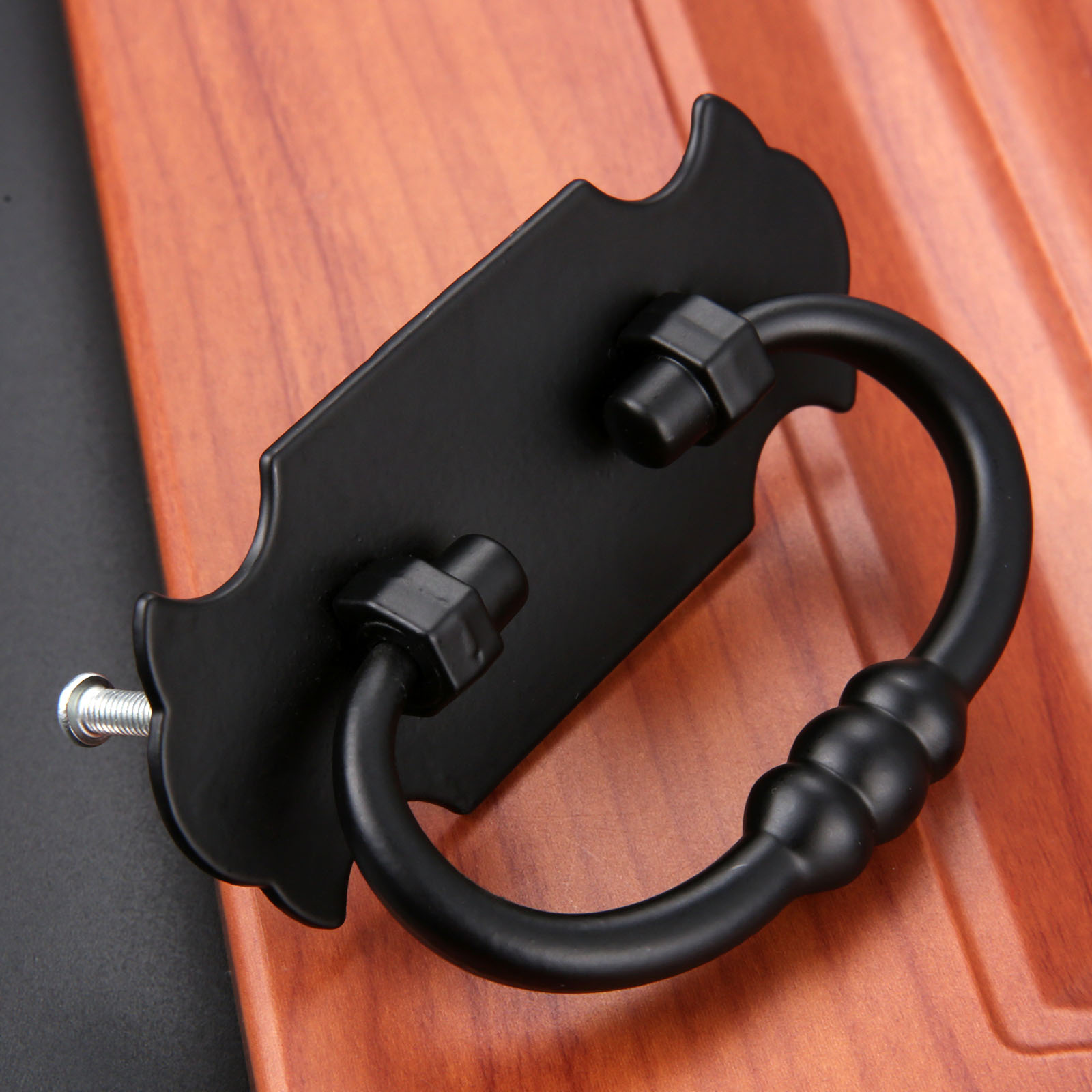 1Pc 88*56Mm สีดำ Handle สังกะส - Vintage Furniture Hardware Pulls บทวิจารณ์และราคา