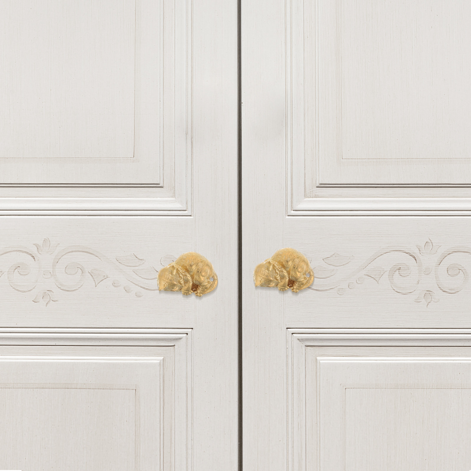 มือจับประตูทองเหลืองดีไซน์โดดเ - Unique Furniture Hardware Pulls บทวิจารณ์และราคา